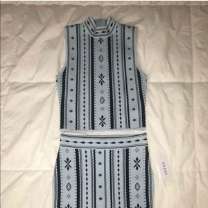 Guess Crop top and Skirt set Sz XS